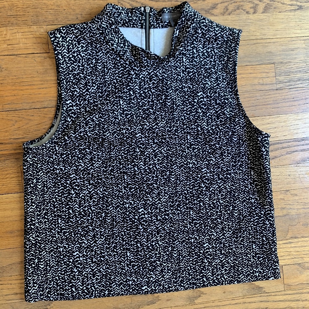 Vince Mock Neck Shell Top
